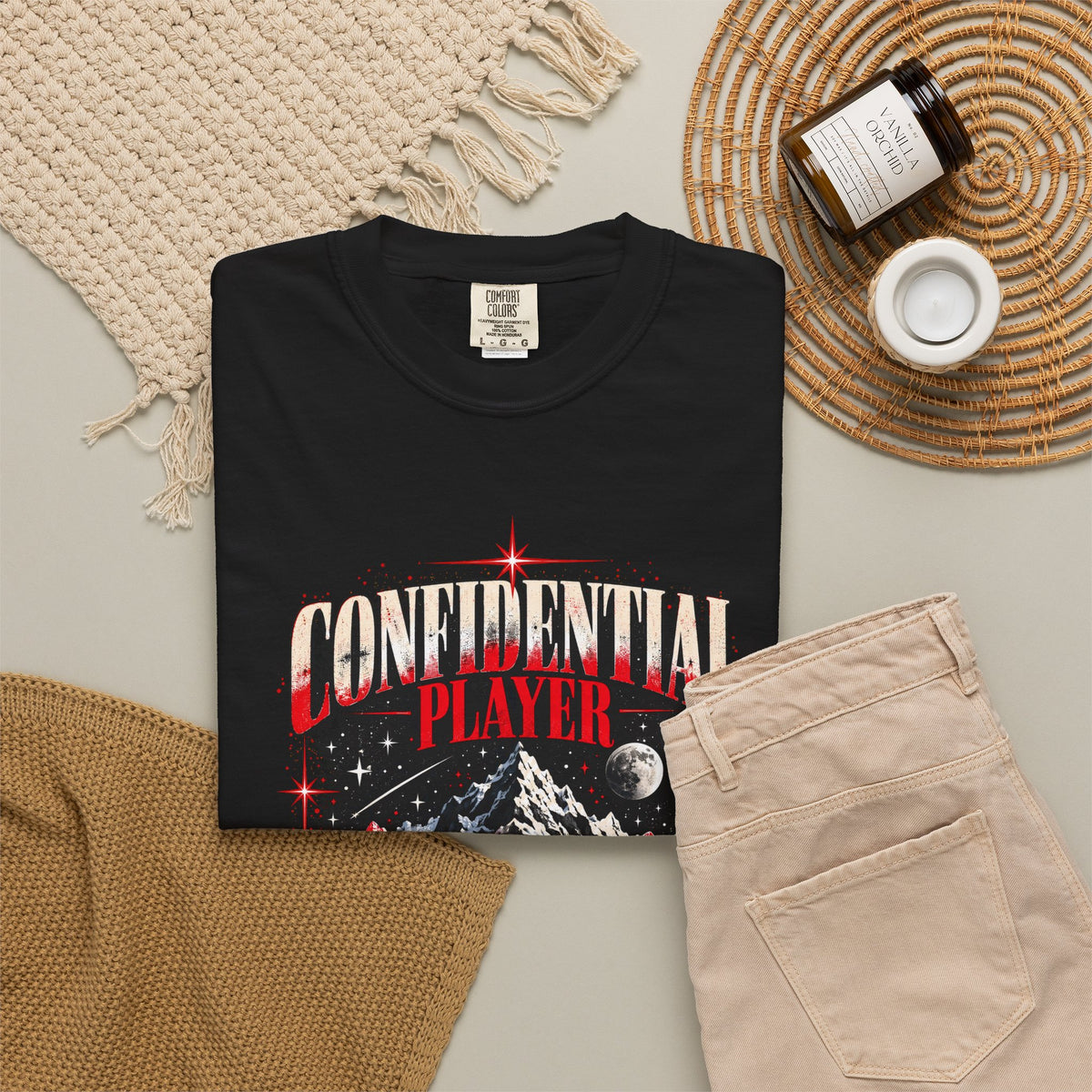 Confidential Player — Crimson Move in Silence T-Shirt