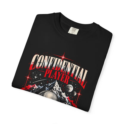 Confidential Player — Crimson Move in Silence T-Shirt