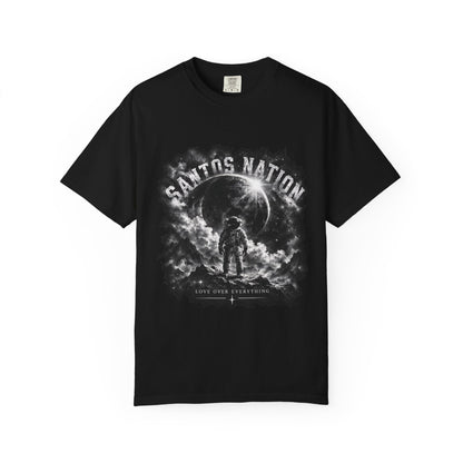Santos Nation — Black & Charcoal Love Over Everything 1717 T-Shirt