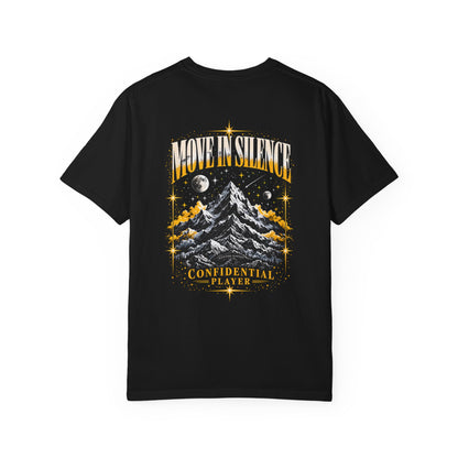 Confidential Player — Gold Move in Silence T-Shirt