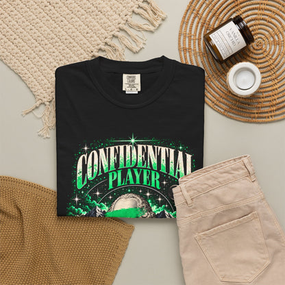 Confidential Player — Green Rooted in Silence 1717 T-Shirt