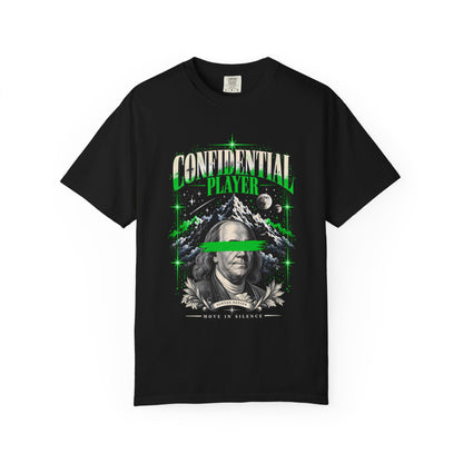 Confidential Player — Green Move in Silence T-Shirt
