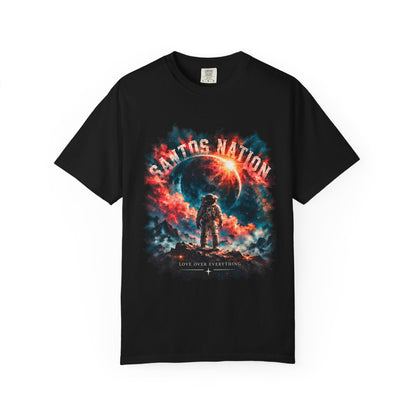 Santos Nation — Coral & Teal Love Over Everything 1717 T-Shirt