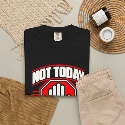 Not Today Satan — Peace Over Chaos 1717 T-Shirt