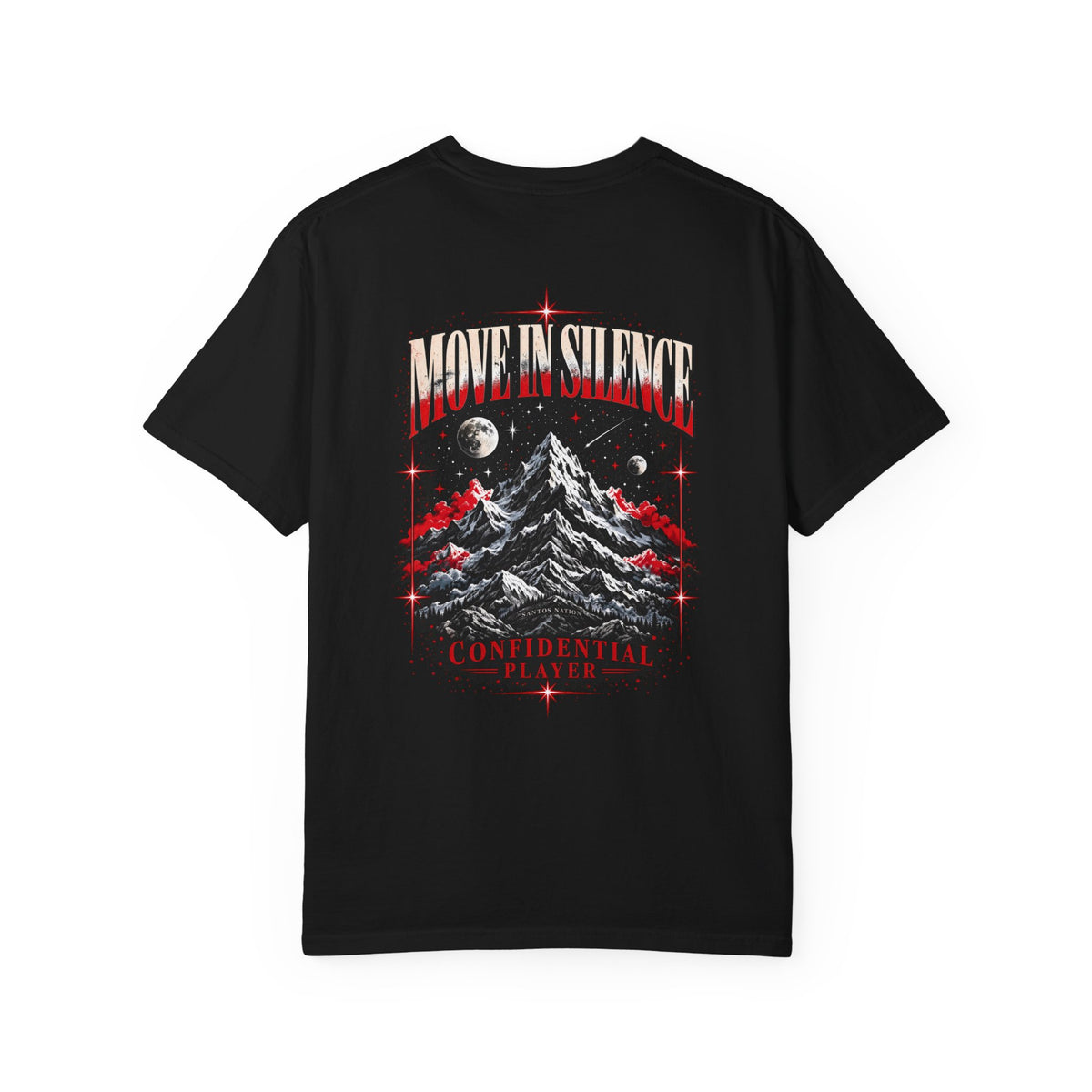 Confidential Player — Crimson Move in Silence T-Shirt