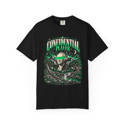 Confidential Player — Green Rooted in Silence 1717 T-Shirt